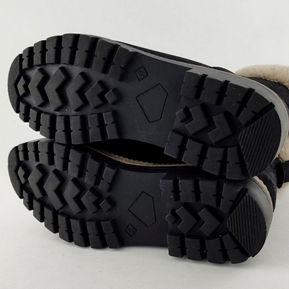 Steve Madden Astrixx Women's Ankle Boot Black Faux Fur Trim Side Zip Size EU 37 - Picture 11 of 15